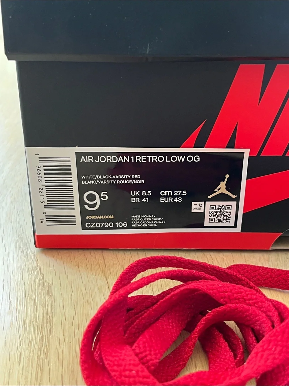 Nike Air Jordan 1 Retro Low OG “Black Toe”